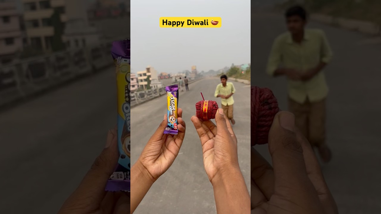 Happy Diwali 🪔 #diwali #crackers #chocolate #shortvideo