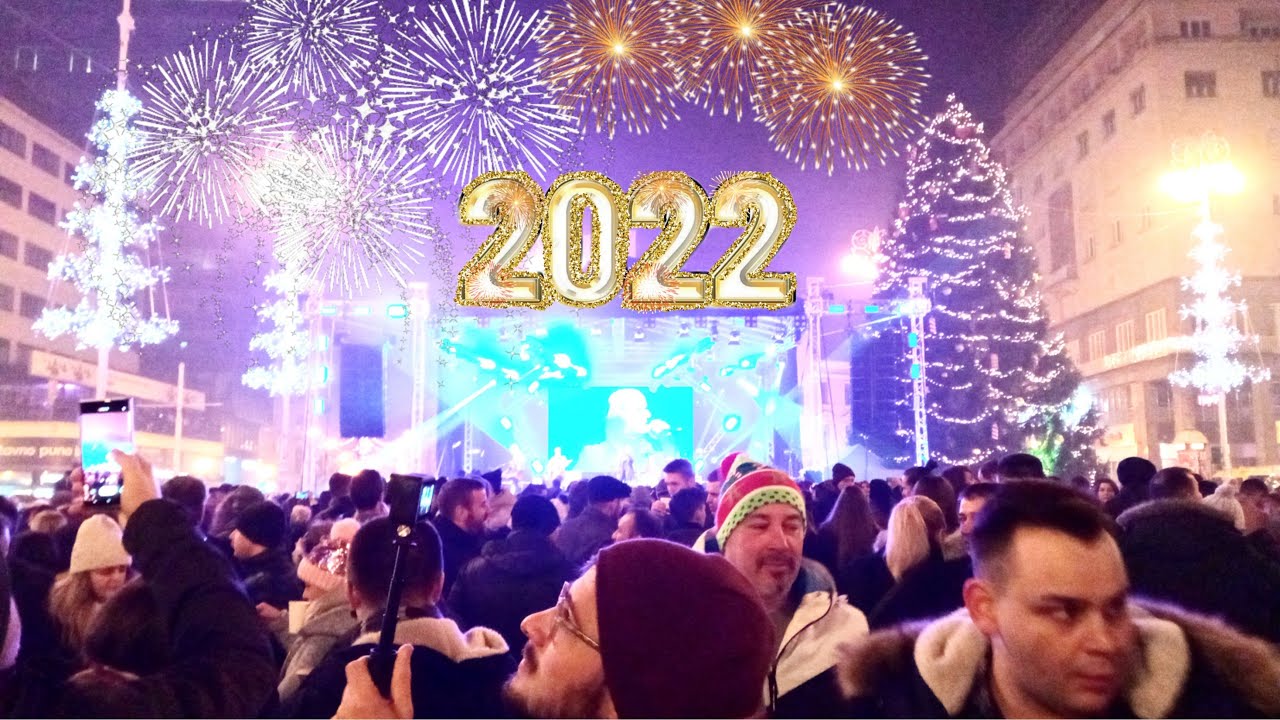 (LIVE🔴) Zagreb New Years Countdown 2022 | Scene in Zagreb New Year !!