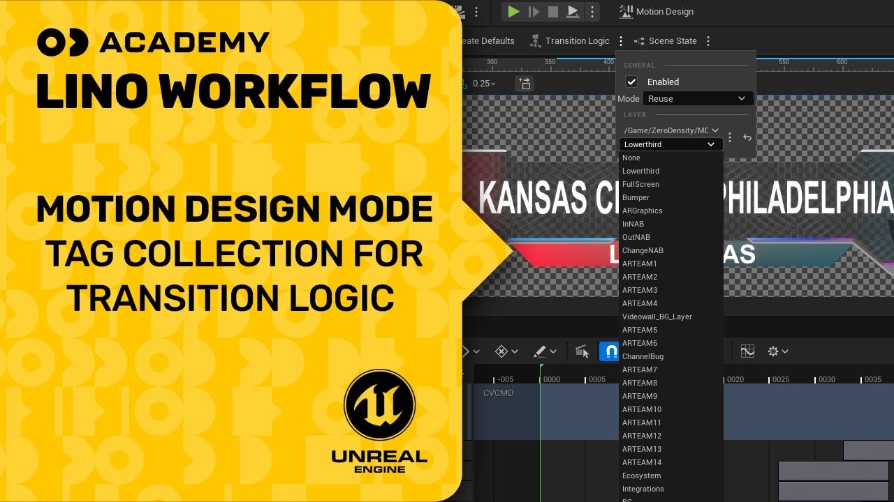 Motion Design Tag Collection | Graphics Transition Control