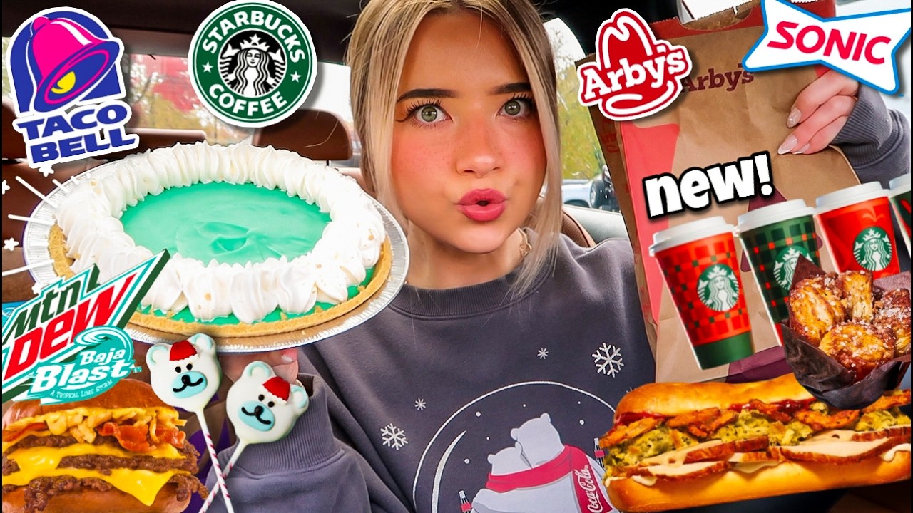 Eating NEW FAST FOOD MENU ITEMS For 24 HOURS!!
