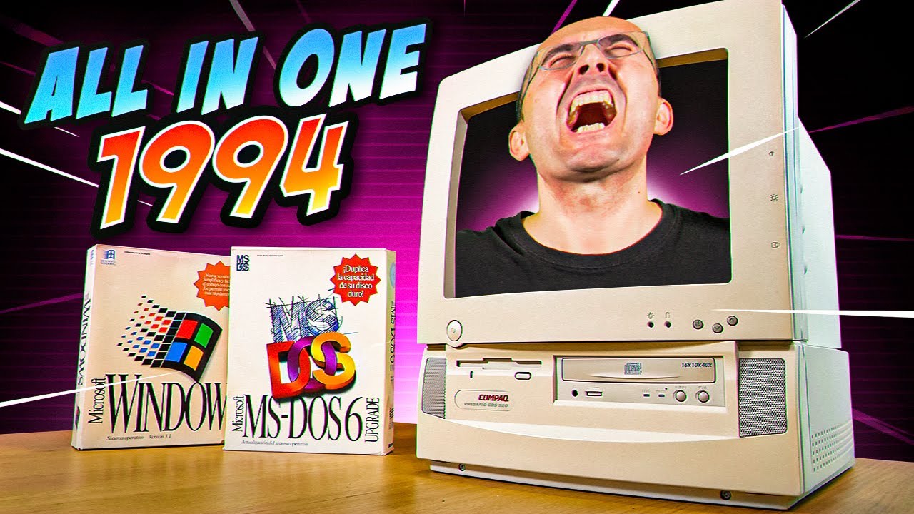 ¿MIRA cómo era un 🖥️  PC ALL in ONE en 1994 ? 👉 Compaq Presario CDS 520