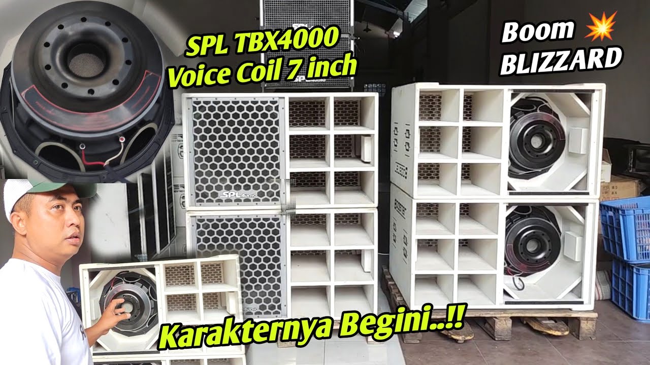 Ngeri,,Akhirnya Speaker Baru Blizzard sudah mendarat,SPL coil 7 inch langsung uji coba