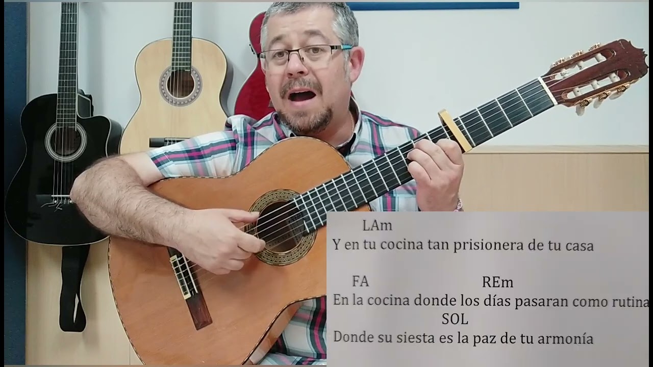 Y en tu ventana. Andy y Lucas. Letra con acordes. Tutorial de guitarra