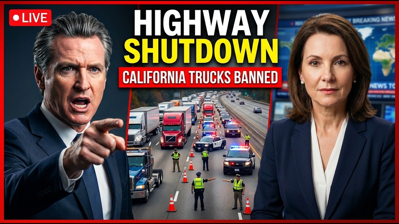 California Governor Under Pressure After Oregon Bans CA Trucks Over New Emission Standards