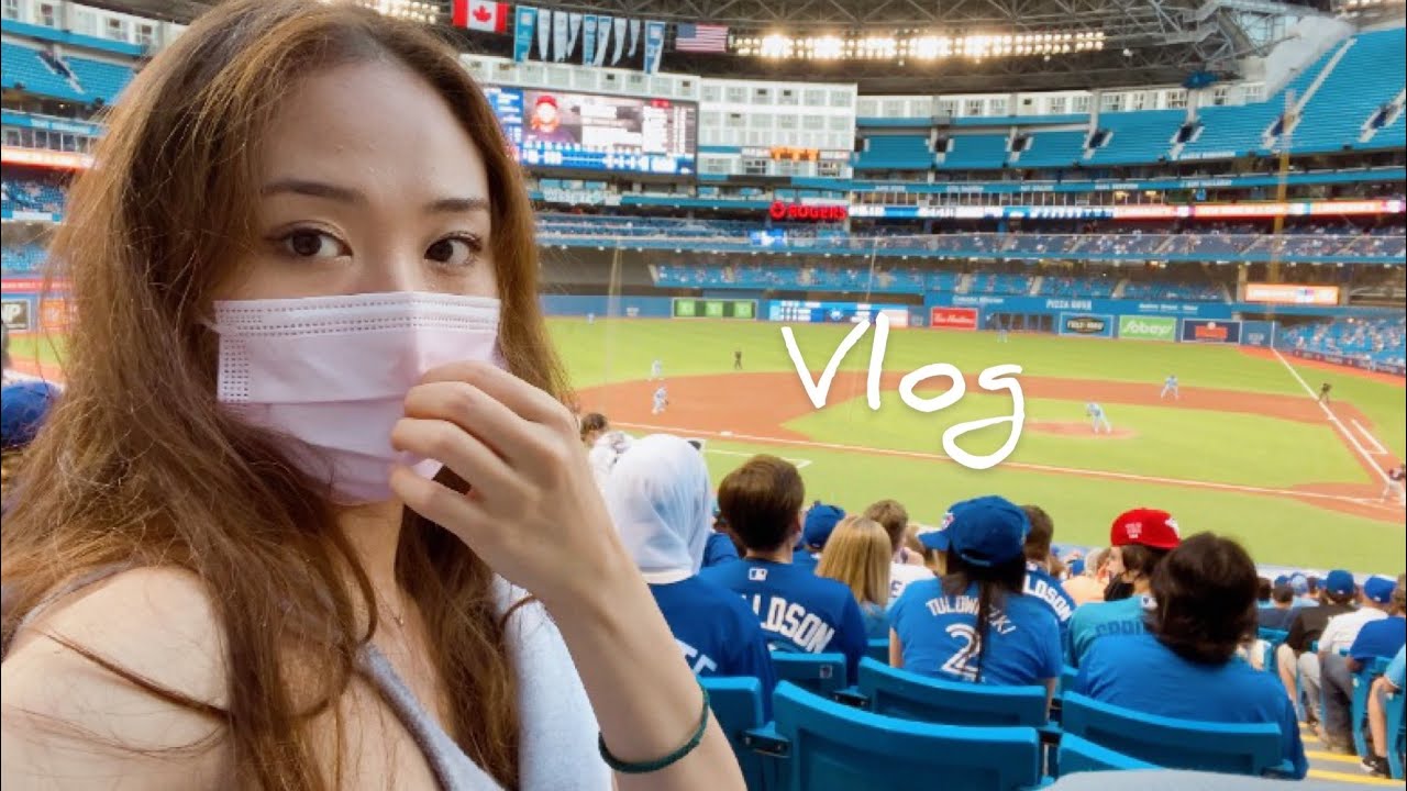 (Eng)🧢토론토 블루제이스 #류현진 첫 경기, 로저스 센터, 야구 경기, 운동루틴, 강아지 일상, 홀로 브이로그 | TORONTO BLUE JAYS, Ryu's Debut🧢