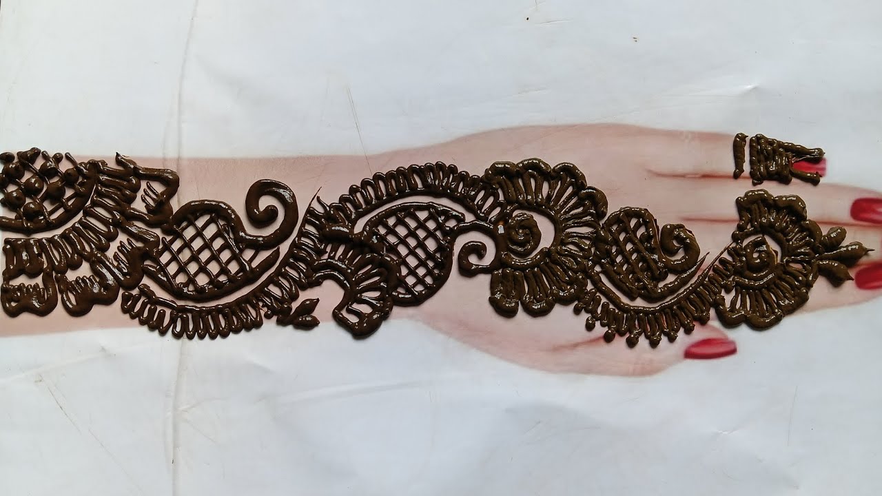 Back hand mehndi design 💗💗