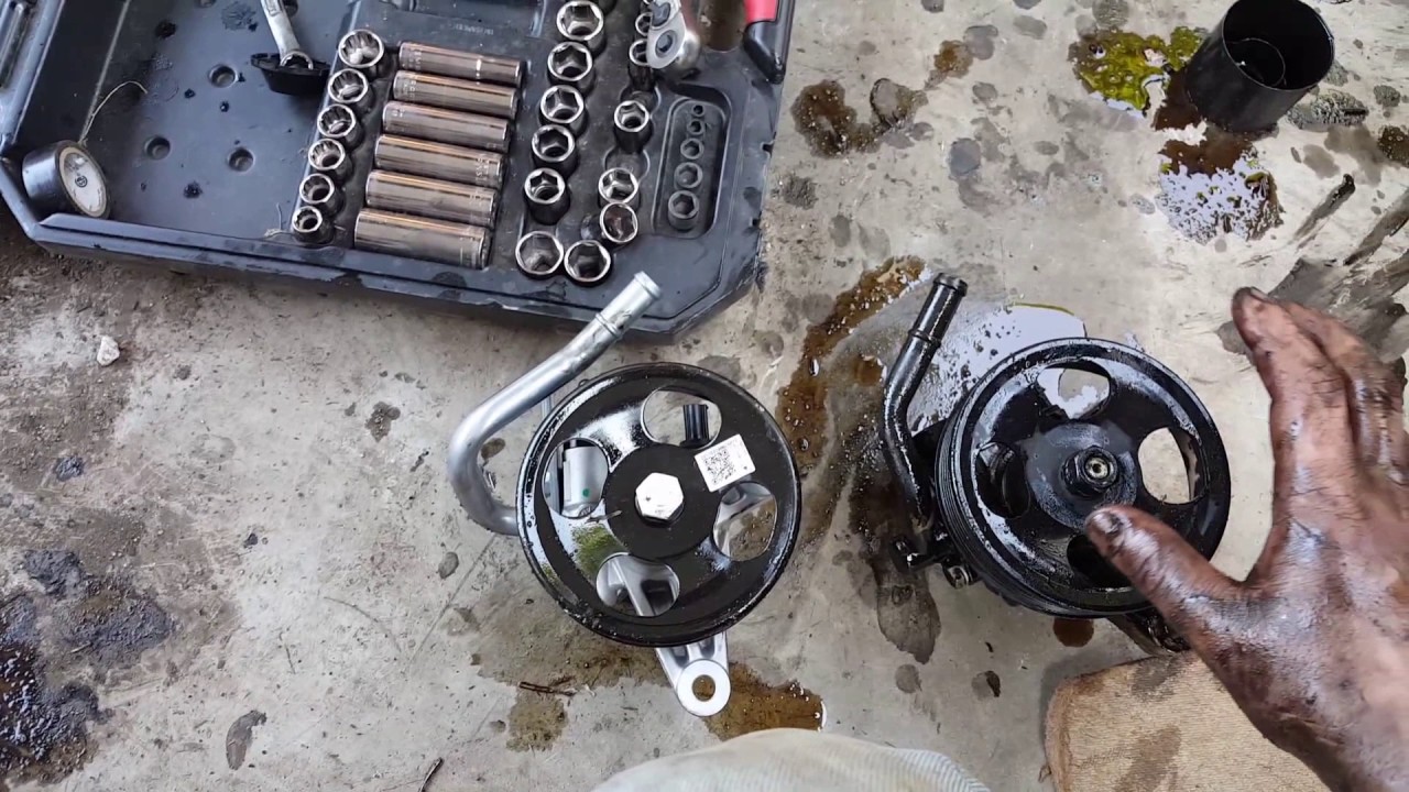 Changing Power Steering Pump On KIA 3.8L