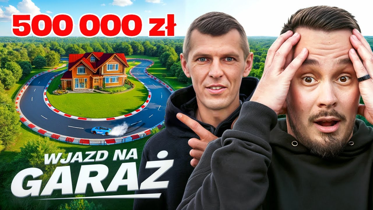 ZA P&Oacute;Ł MILIONA WYLAŁ TOR DO DRIFTU W SWOIM OGR&Oacute;DKU *WJAZD NA GARAŻ DO KOWAL*