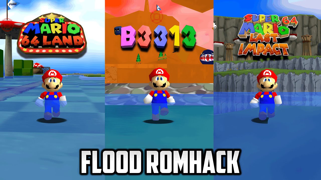 ⭐ Super Mario 64 PC Port - Flood RomHack