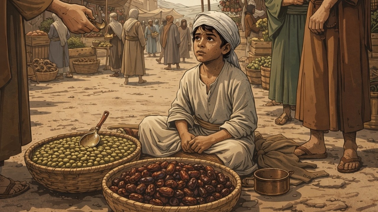 قصة الصبي الفقير الذي كان يبيع التمر والفول قبل رمضان… وما حدث قلب القلوب