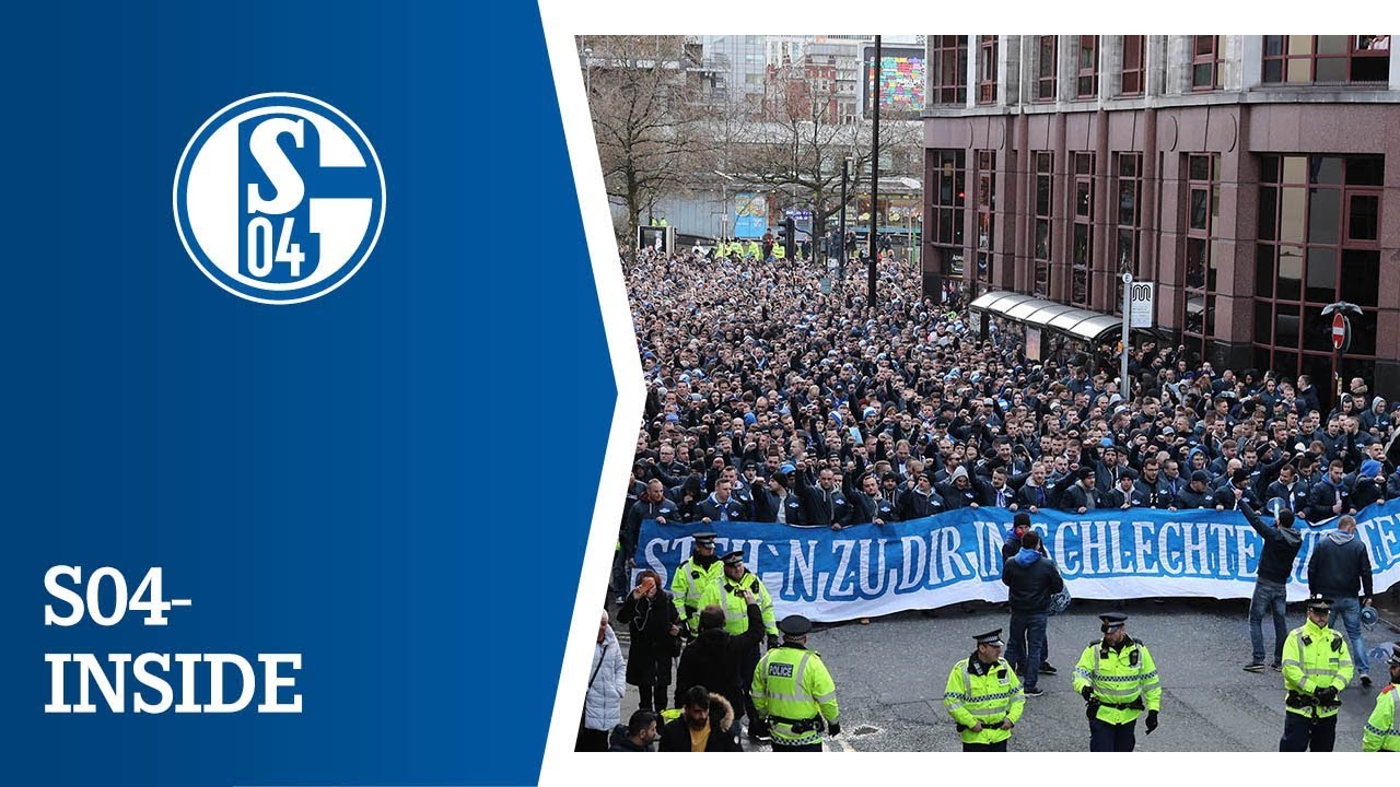 Schalker Fanmarsch in Manchester | FC Schalke 04