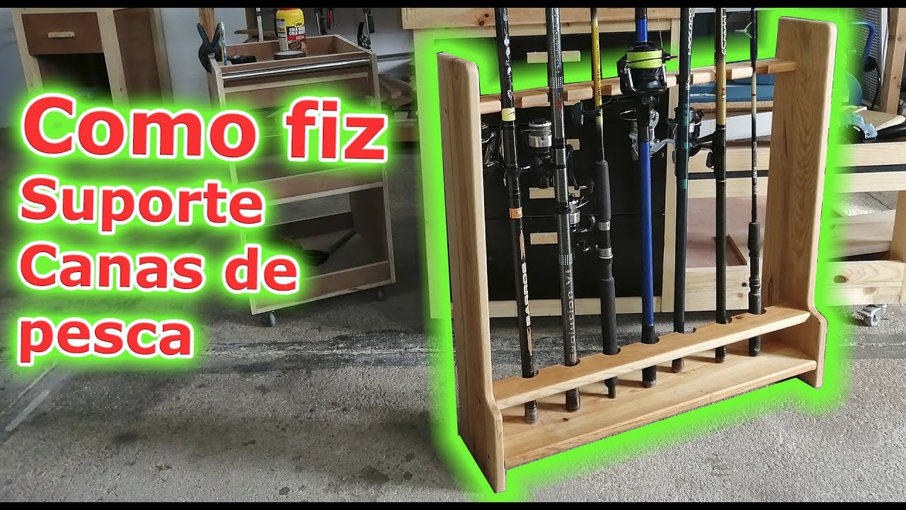 Móvel suporte Canas de Pesca - support fishing rods