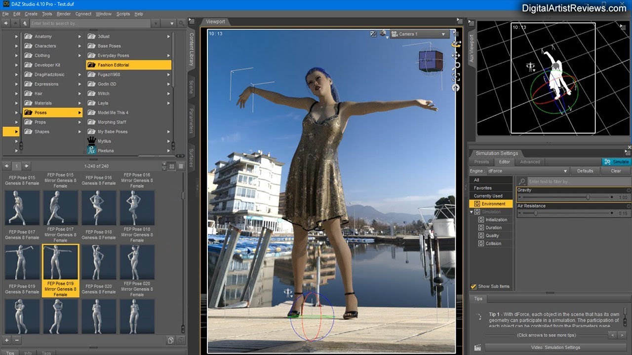 Fashion Editorial Poses and Expressions for Genesis 8 Female - DAZ Studio - Review