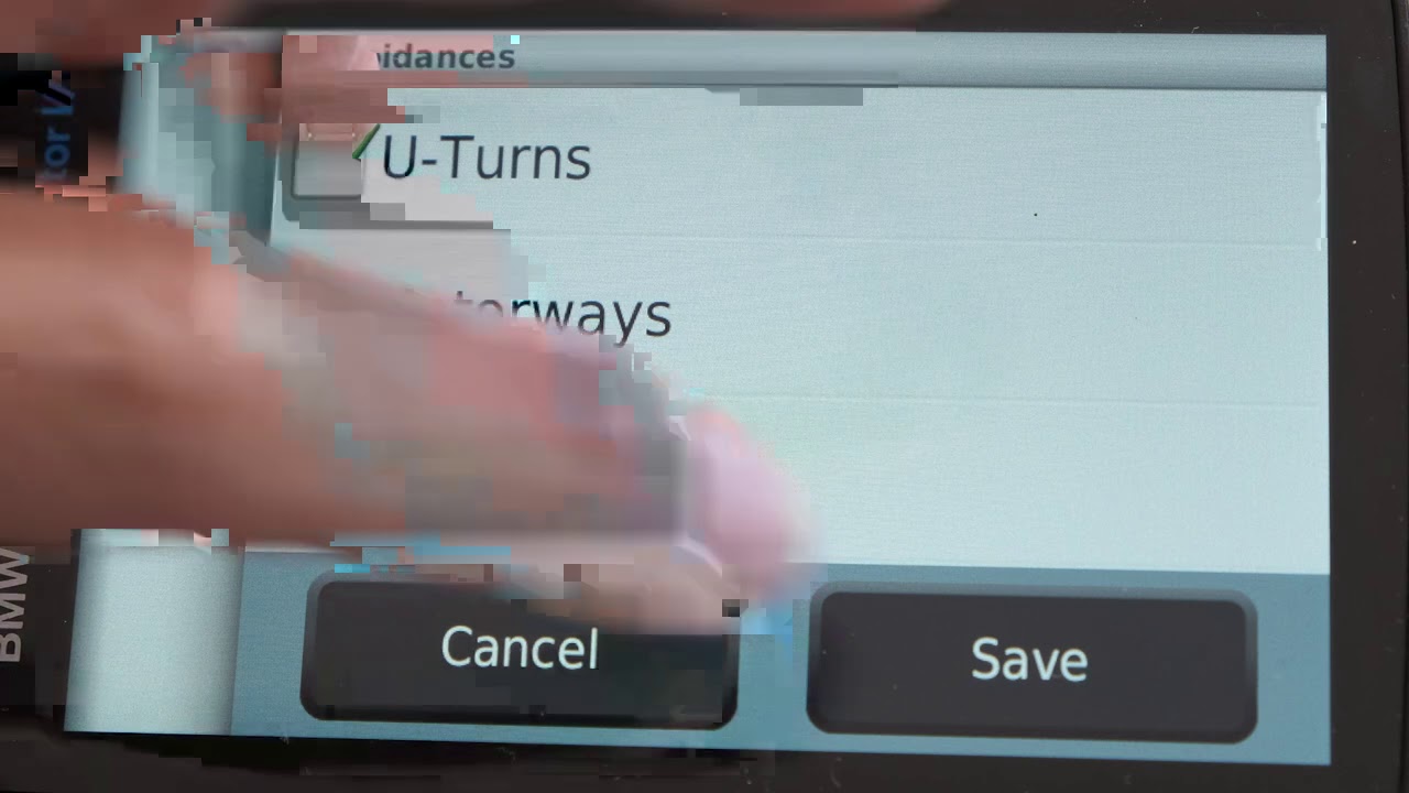 7 BMW Nav6 Modes and settings