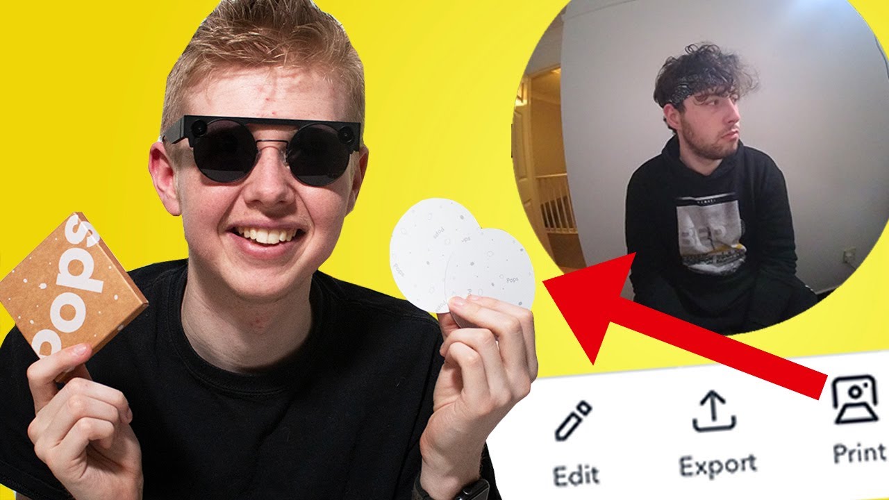 Snapchat Printable Snaps - 3D Spectacles Prints