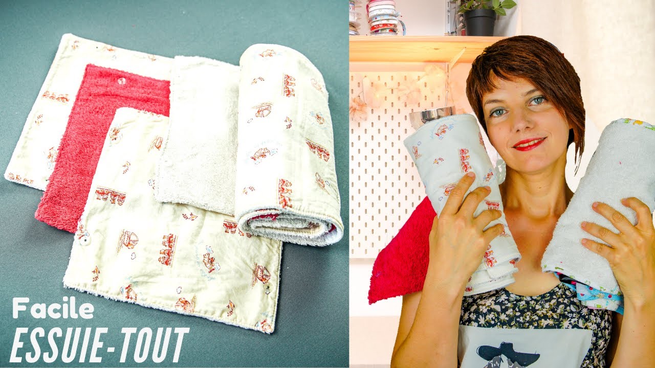 JE T'APPRENDS A COUDRE L' ESSUIE TOUT LAVABLE (la chaine de couture pour débutant)