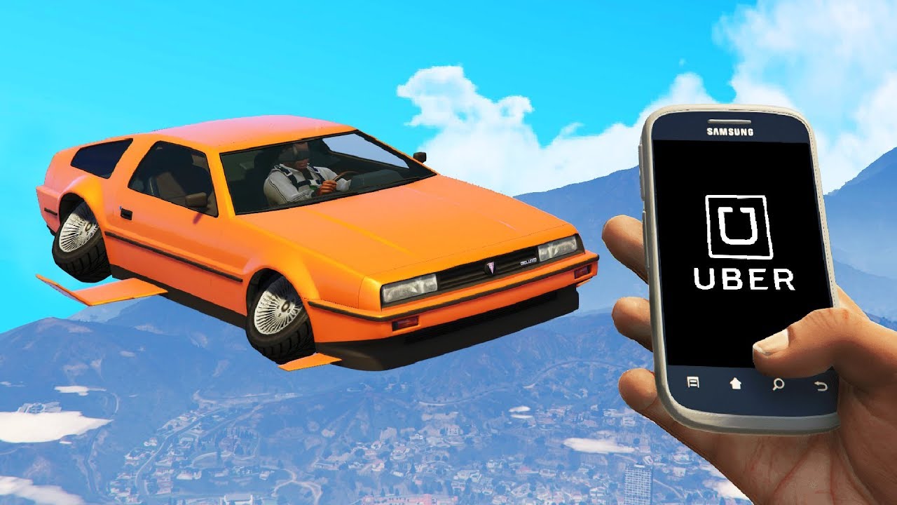 I'm An Uber Driver But I Drive A Flying Car.. (GTA RP)