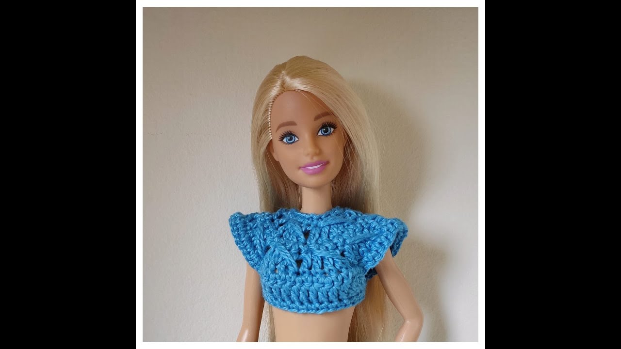 Blusa em crochê para Barbie passo a passo