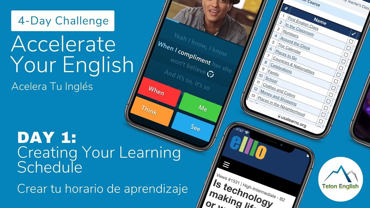 4-Day Accelerate Your English Challenge: DAY 1 - Creating Your Learning Schedule