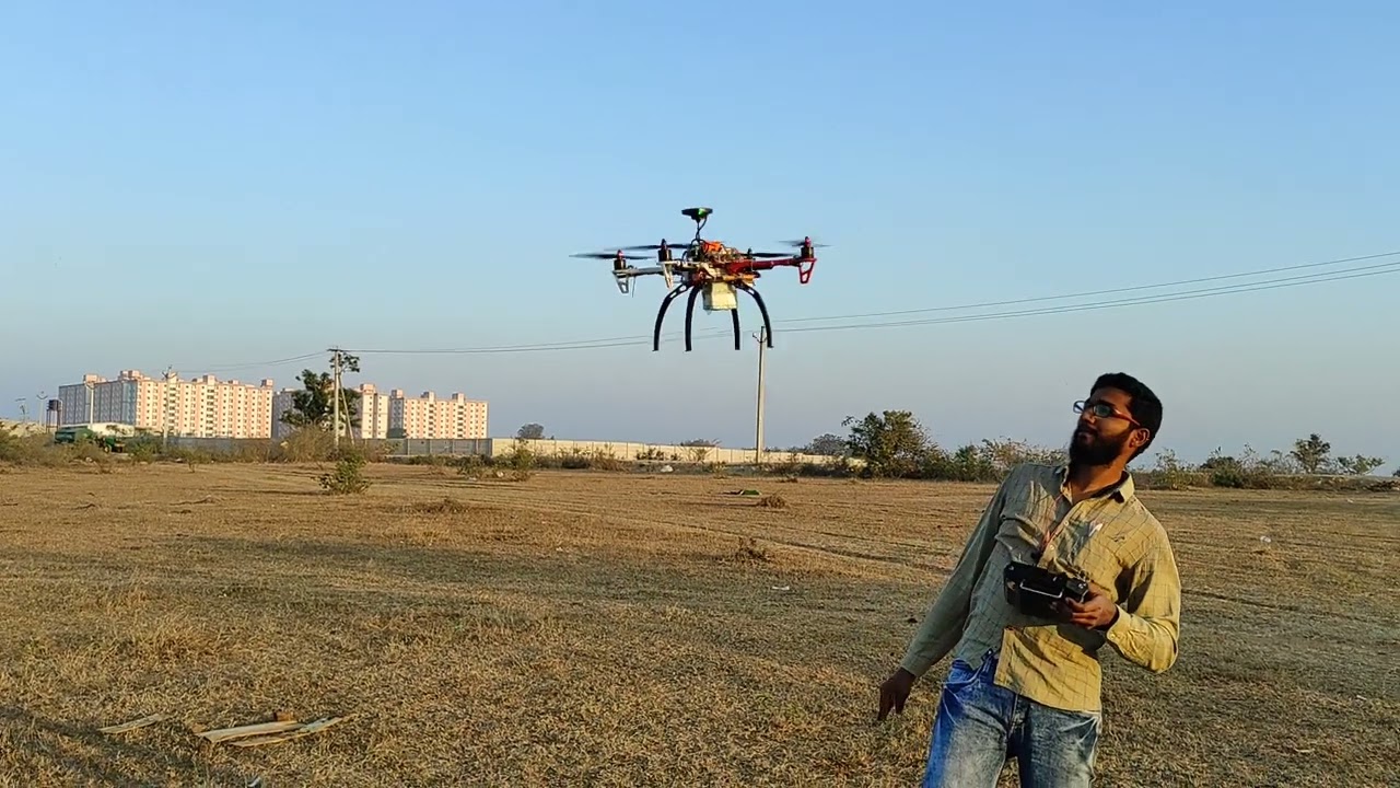 DIY Drone Tuning stable position hold mode test.