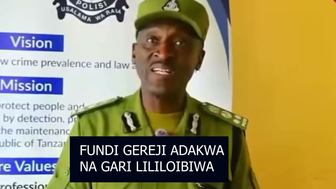 JESHI LA POLISI LIMEFANIKIWA KUMKAMATA FUNDI GEREJI KWA KUIBA GARI