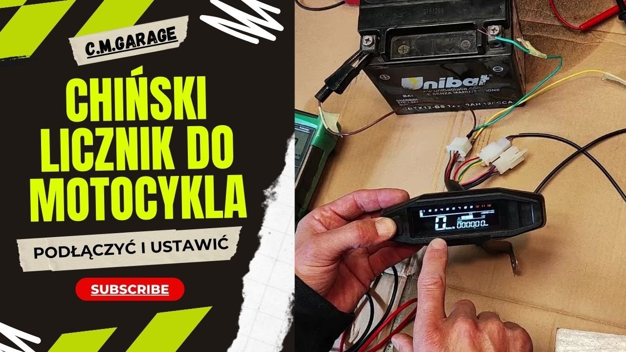 Jak Podłączyć i Ustawić Licznik Obrotomierz Motocyklowy Chiński Cross, ATV, Quad, Skuter, Pitbike.