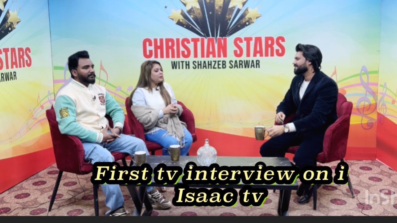 First tv interview on isaac tv 📺  pomi hugi emotional🥹