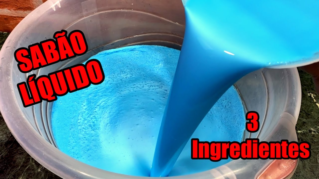 🔴Apenas 3 INGREDIENTES Sabão líquido cremosão misturou tá pronto