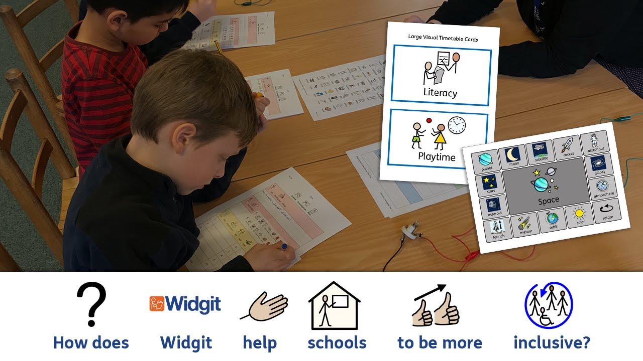 How does Widgit help schools to be more inclusive?