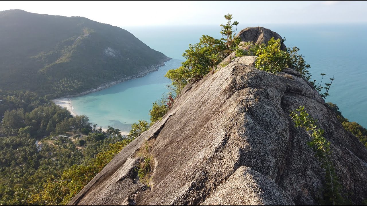 Bottle Beach Viewpoint, Koh Phangan, Thailand hiking 4k 60fps