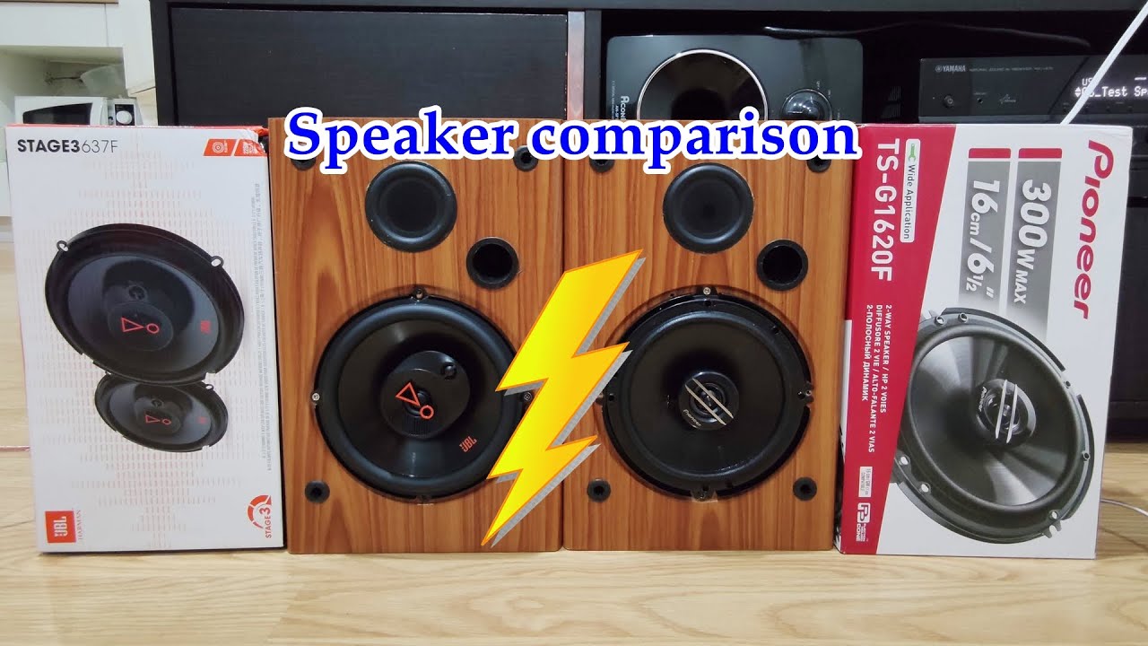 Speaker review : รีวิว Speaker comparison JBL Stage3 637F vs Pioneer TS-G1620F