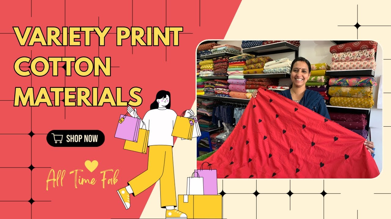 Variety Print Cotton Materials | All Time Fab ♥️