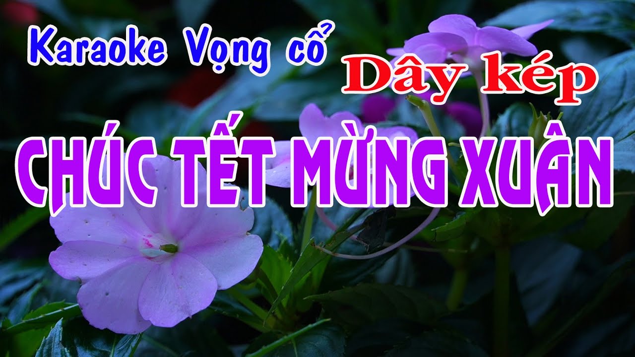 Karaoke vọng cổ CHÚC TẾT MỪNG XUÂN - DÂY KÉP