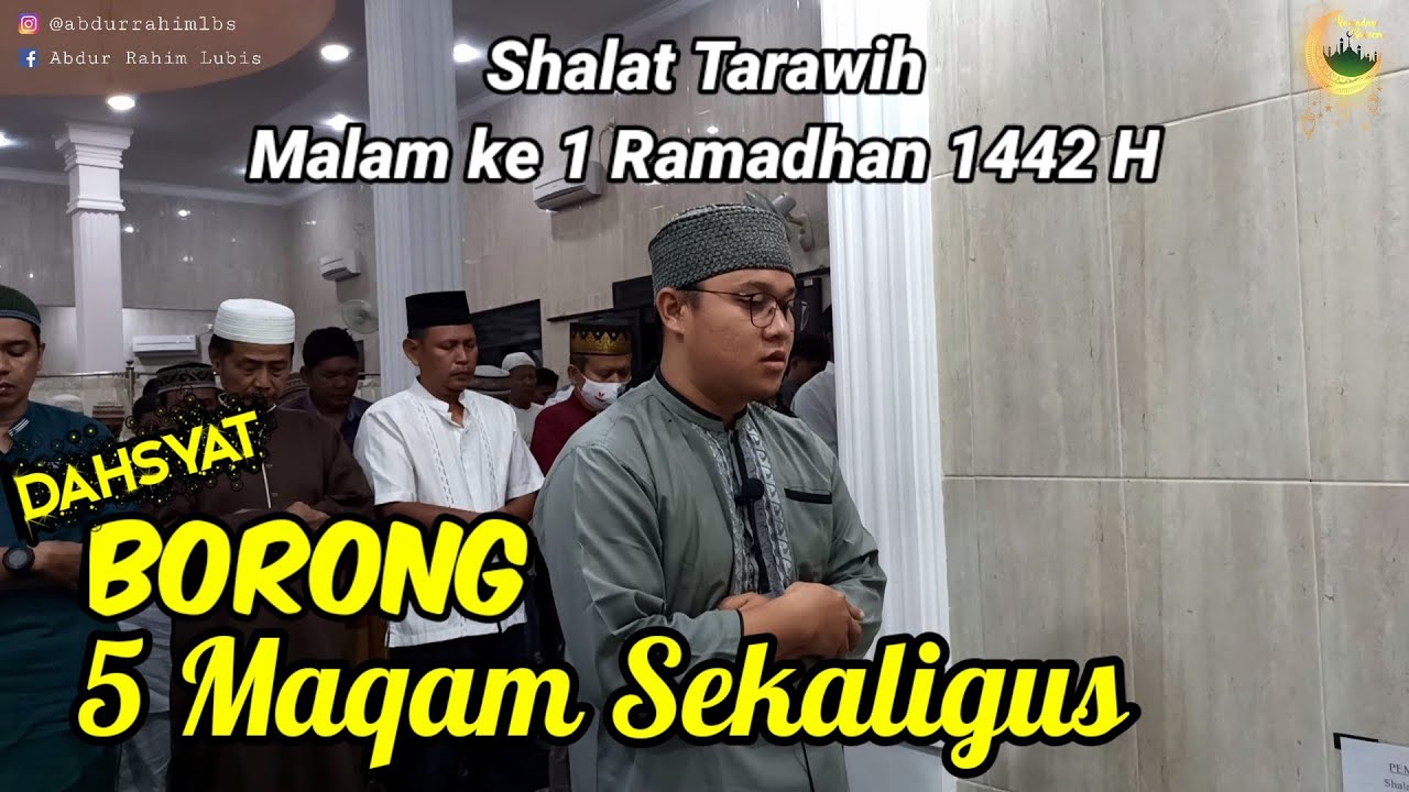 Shalat Tarawih Malam ke-1 Ramadhan 1442 H. 11 Rakaat {2+2+2+2+3(1 salam)} Full Variasi 👍