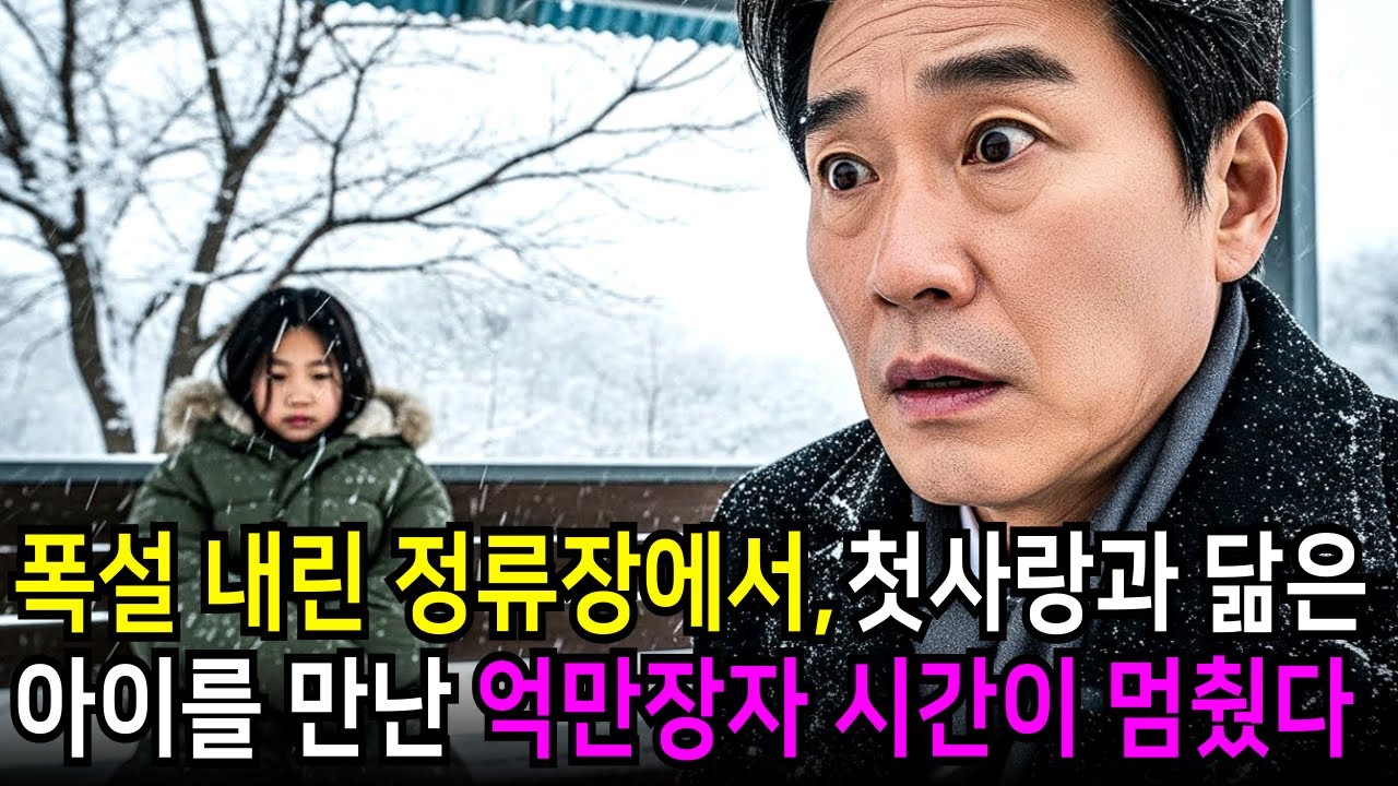 폭설 내린 시골 정류장에서, 죽은 줄 알았던 첫사랑과 닮은 아이를 만난 억만장자, 아이가 꺼낸 한마디에 시간이 멈췄다.. ㅣ노후사연ㅣ감동사연ㅣ사연라디오