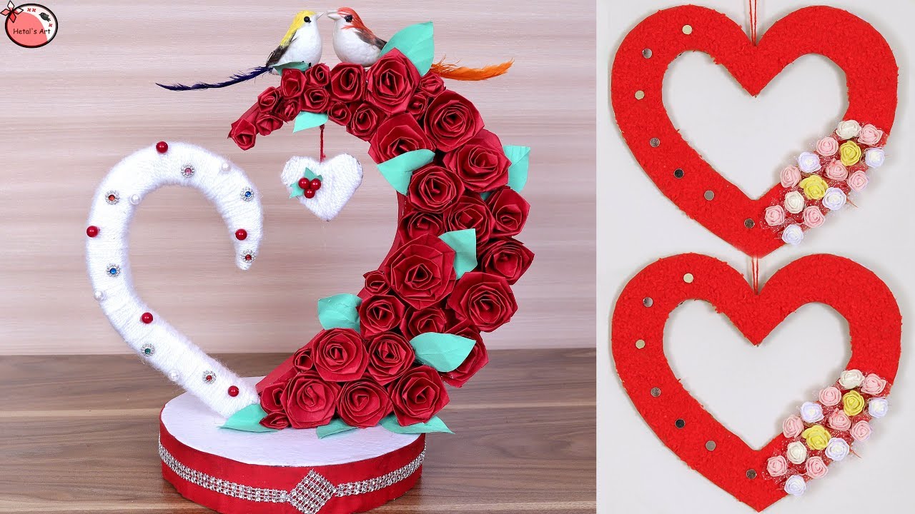 10 DIY - Heart Room Decor !!! Heart Shaped Gift Ideas Making at Home