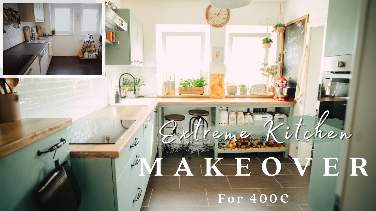 #3 Бюджетный ремонт маленькой кухни своими руками (до 400 евро) | Small Kitchen Makeover {субтитры}