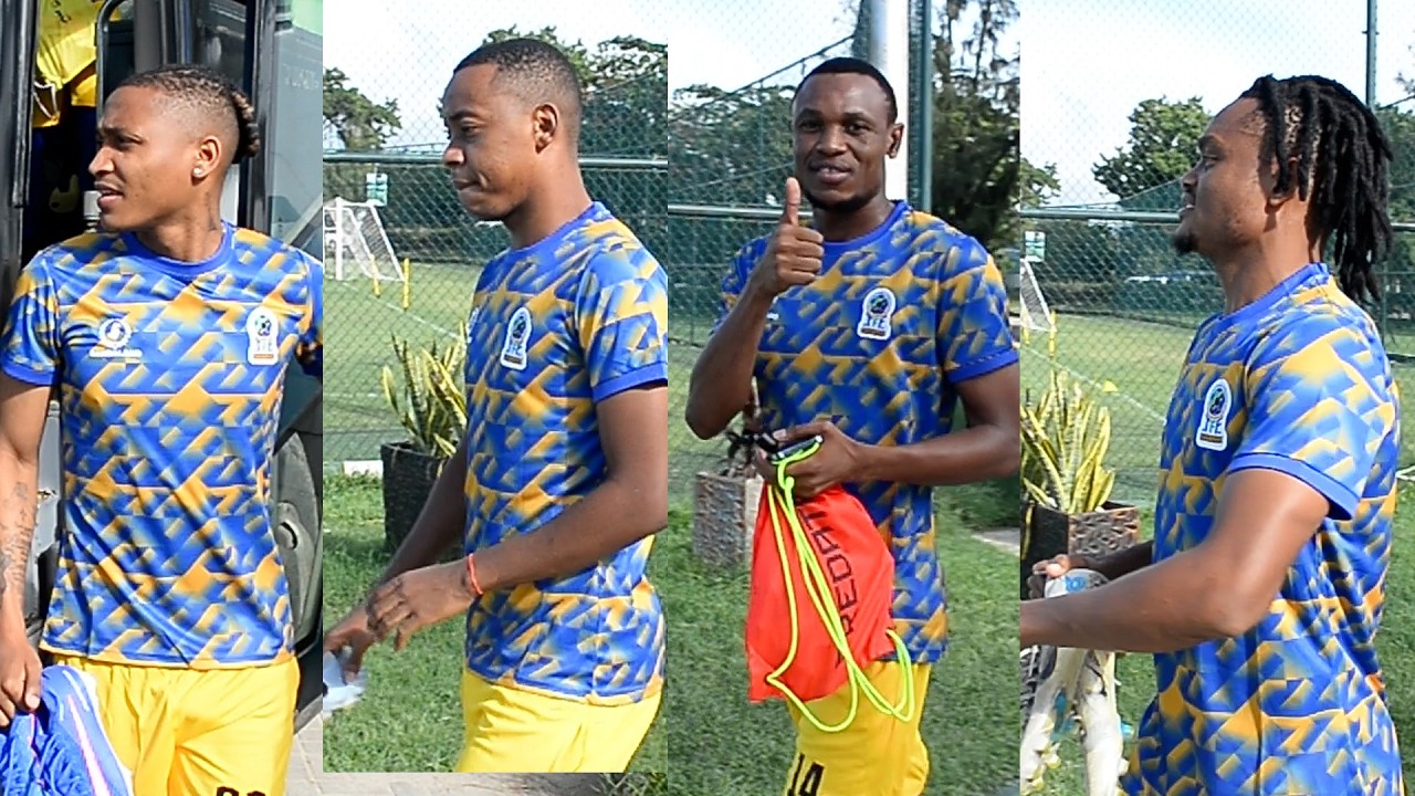 KIKOSI CHA TAIFA STARS KILIVYOWASILI MAZOEZINI KWENYE VIWANJA VYA GYMKHANA/MIROSHI,MWALIMU,KIBABAGE.