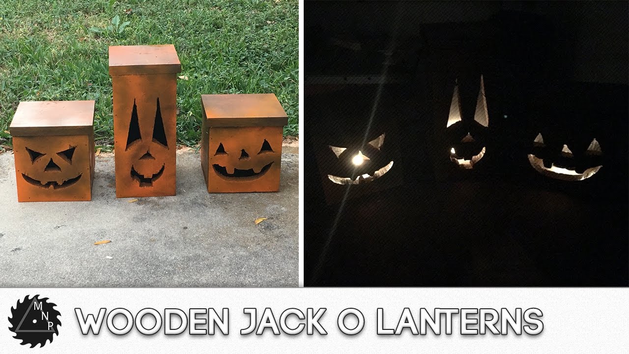 Wooden Jack O Lanterns