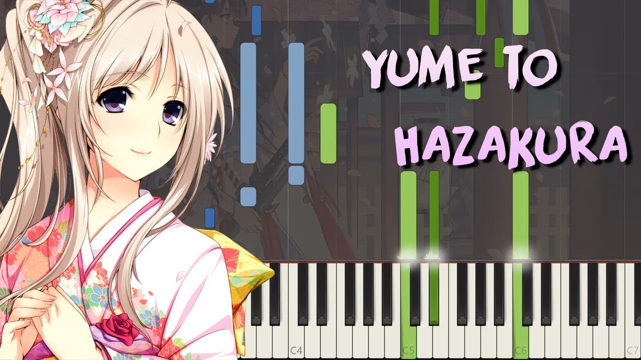 Yume To Hazakura Synthesia -「 夢と葉桜 」初音ミク　ピアノ - Piano tutorial