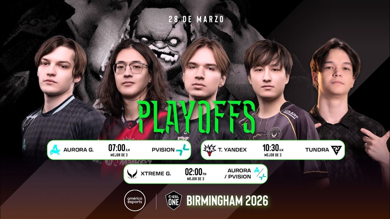 [ES] ESL One Birmingham 2026: PLAYOFFS [D&iacute;a 3]