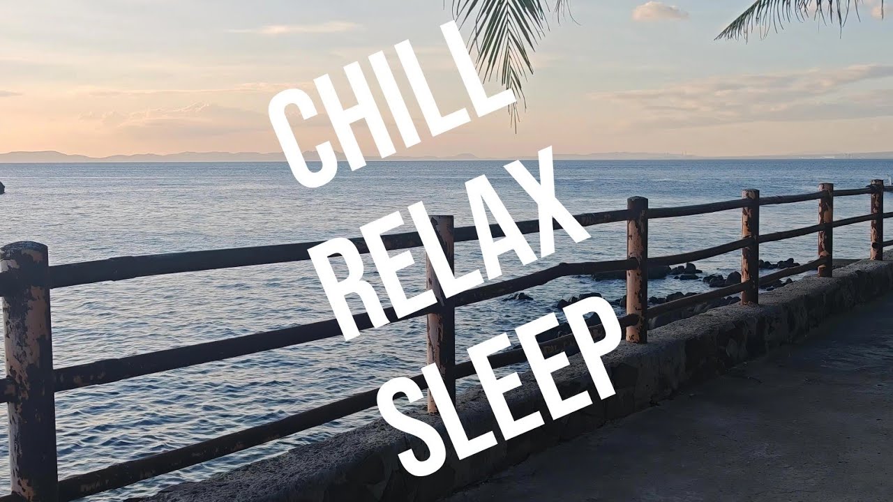 Calm 4k real bay sea sounds in the Philippines, relax and enjoy 잠심사 숙고
