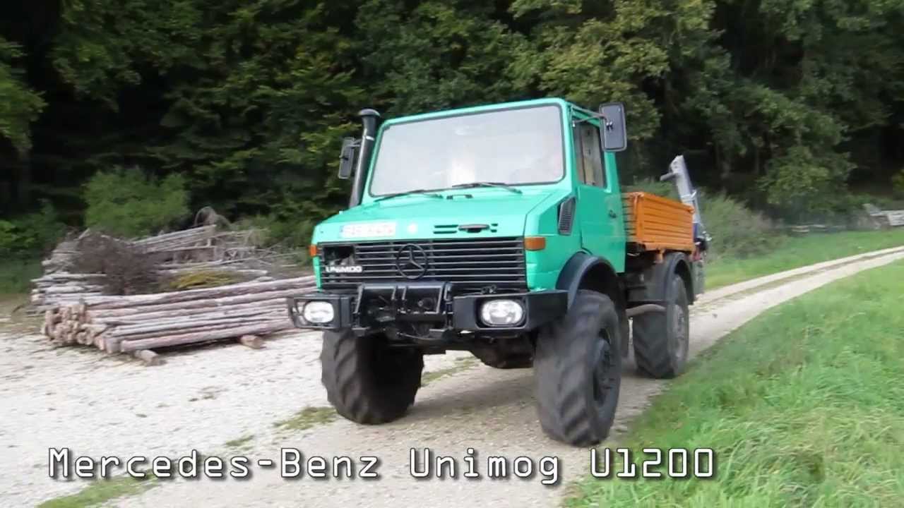 Maschinelle Brennholzaufbereitung mit Unimog und Tajfun RCA 400 Joy