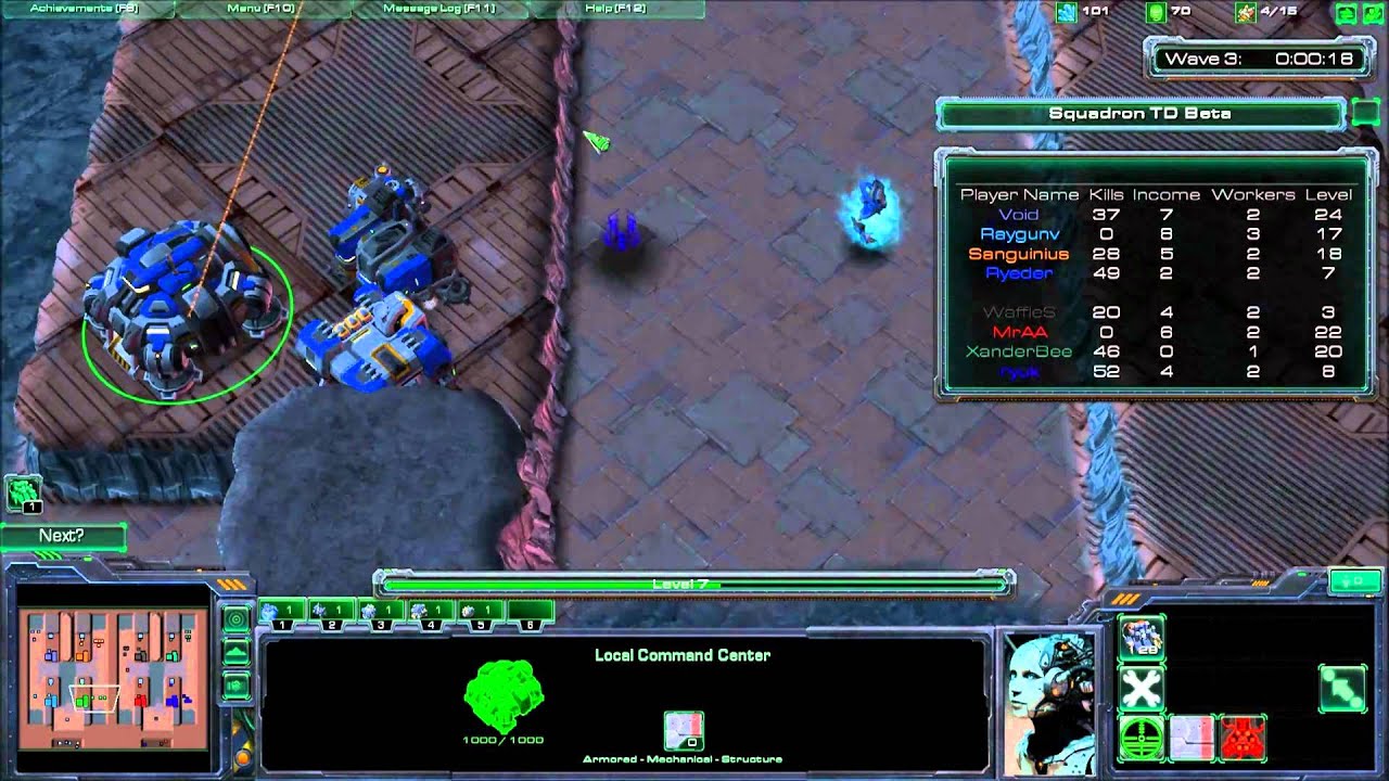 Starcraft 2 custom games- Squadren Tower Defence