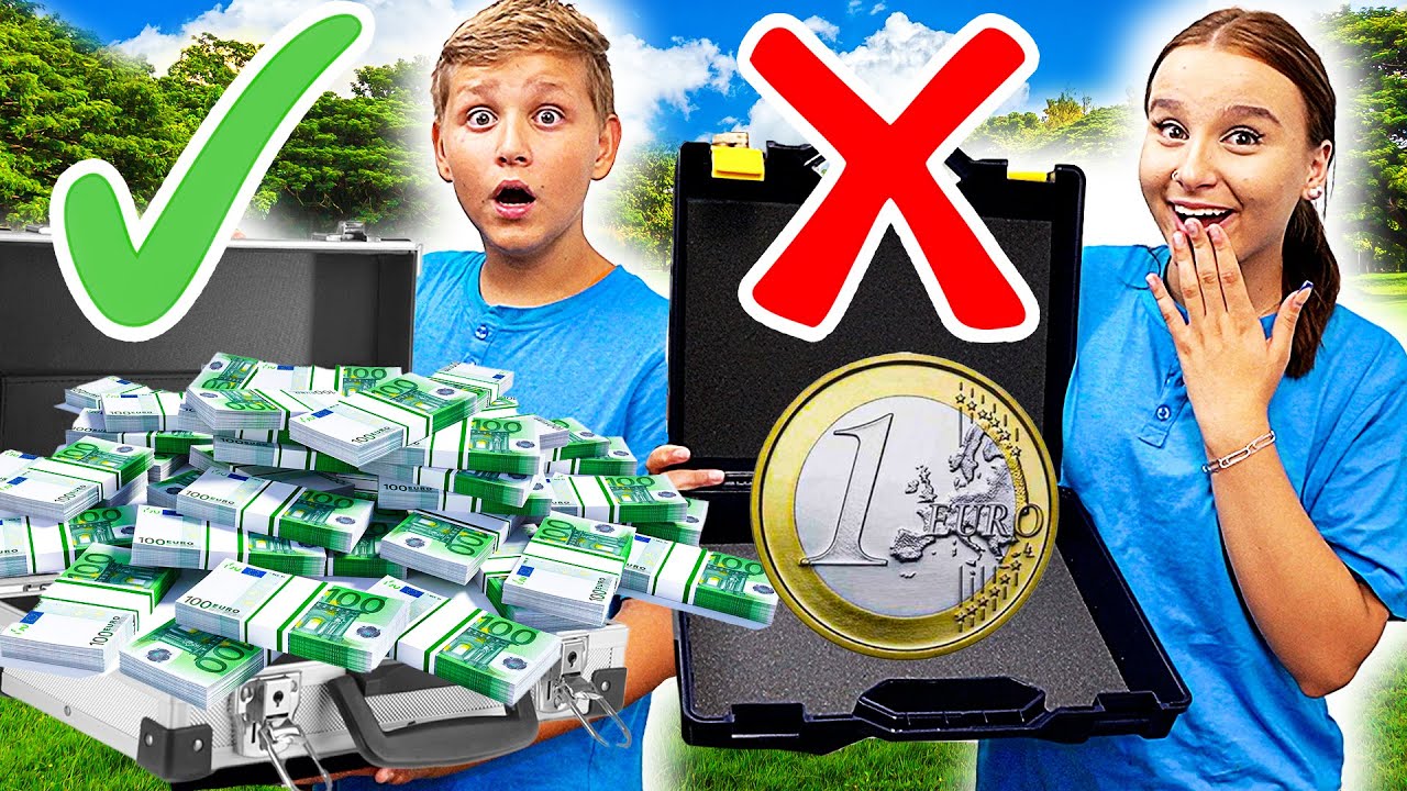 ÖFFNE nicht den FALSCHEN KOFFER ! 💶😵(1000€  Challenge) - Celina