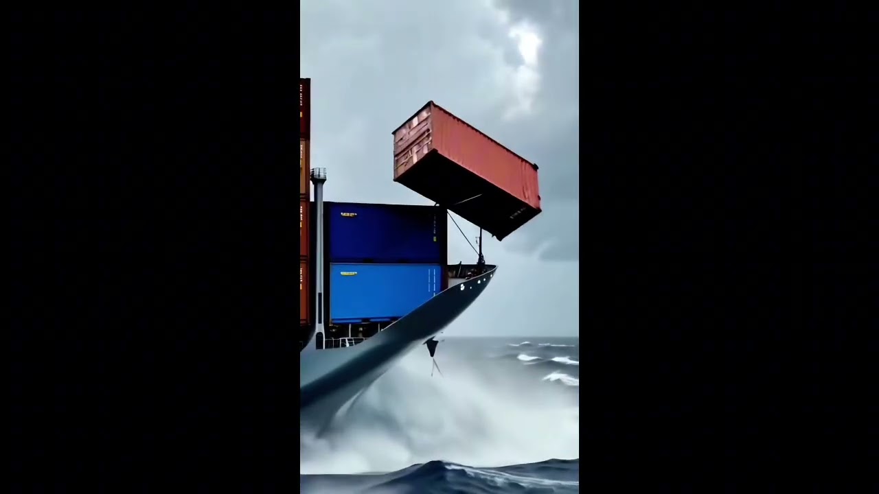 Massive Container Ships Battle Brutal Ocean Storms