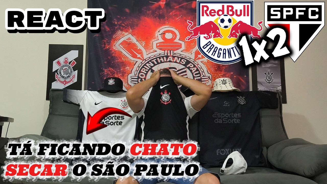 REACT Bragantino 1x2 São Paulo - SÃO PAULO NÃO QUER PERDER MAIS E ESTÁ NA SEMIFINAL DO PAULISTÃO