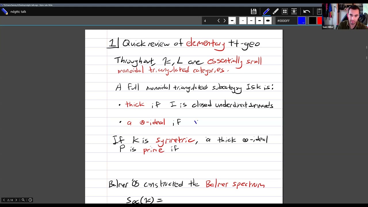 On the tensor product property & the complete prime spectrum in noncommutative tt geom - Sam Miller