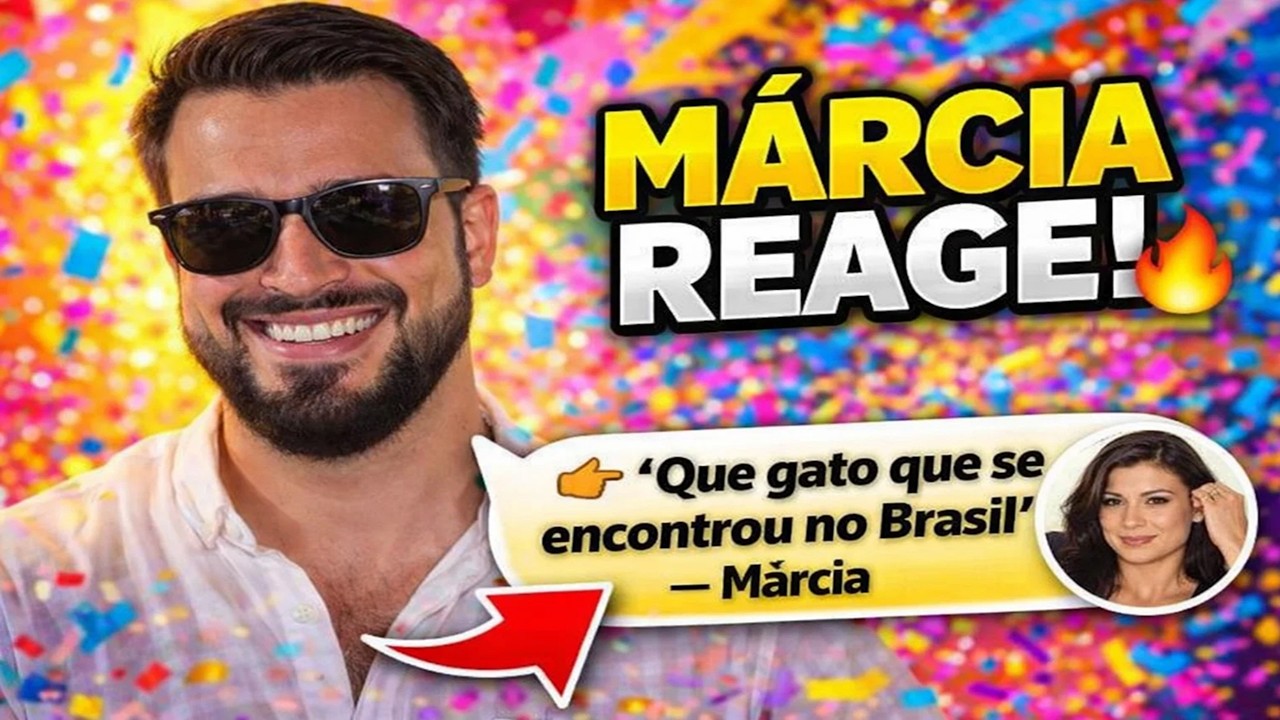 Francisco Monteiro arrasa no Brasil e Márcia Soares reage: “Que gato!