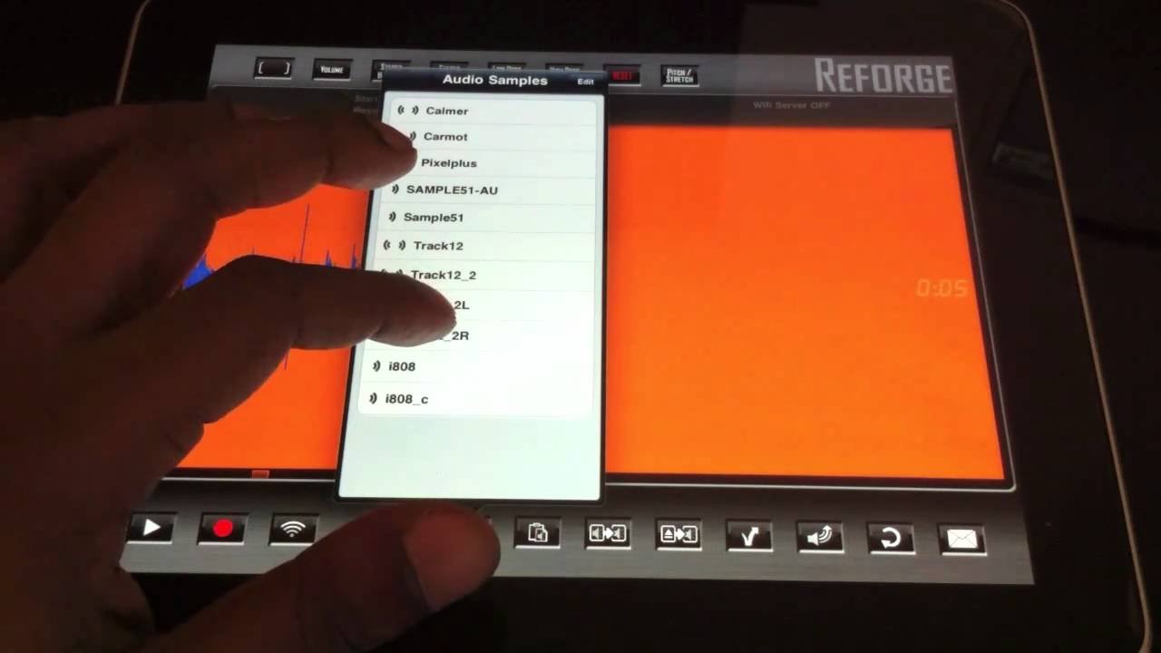 BeatMakerTV - Reforge iPad App Demo (Audioforge iPhone)